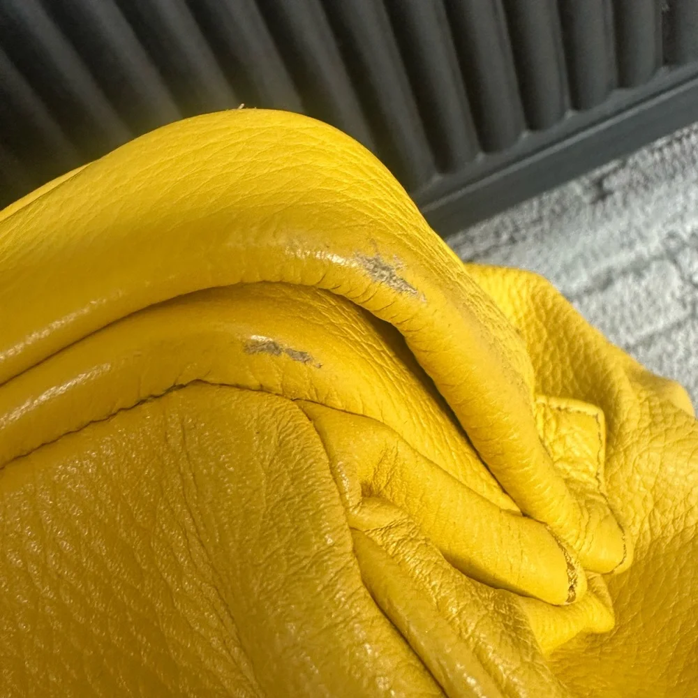 Yellow Hype Shoulder Bag with Detachable Strap